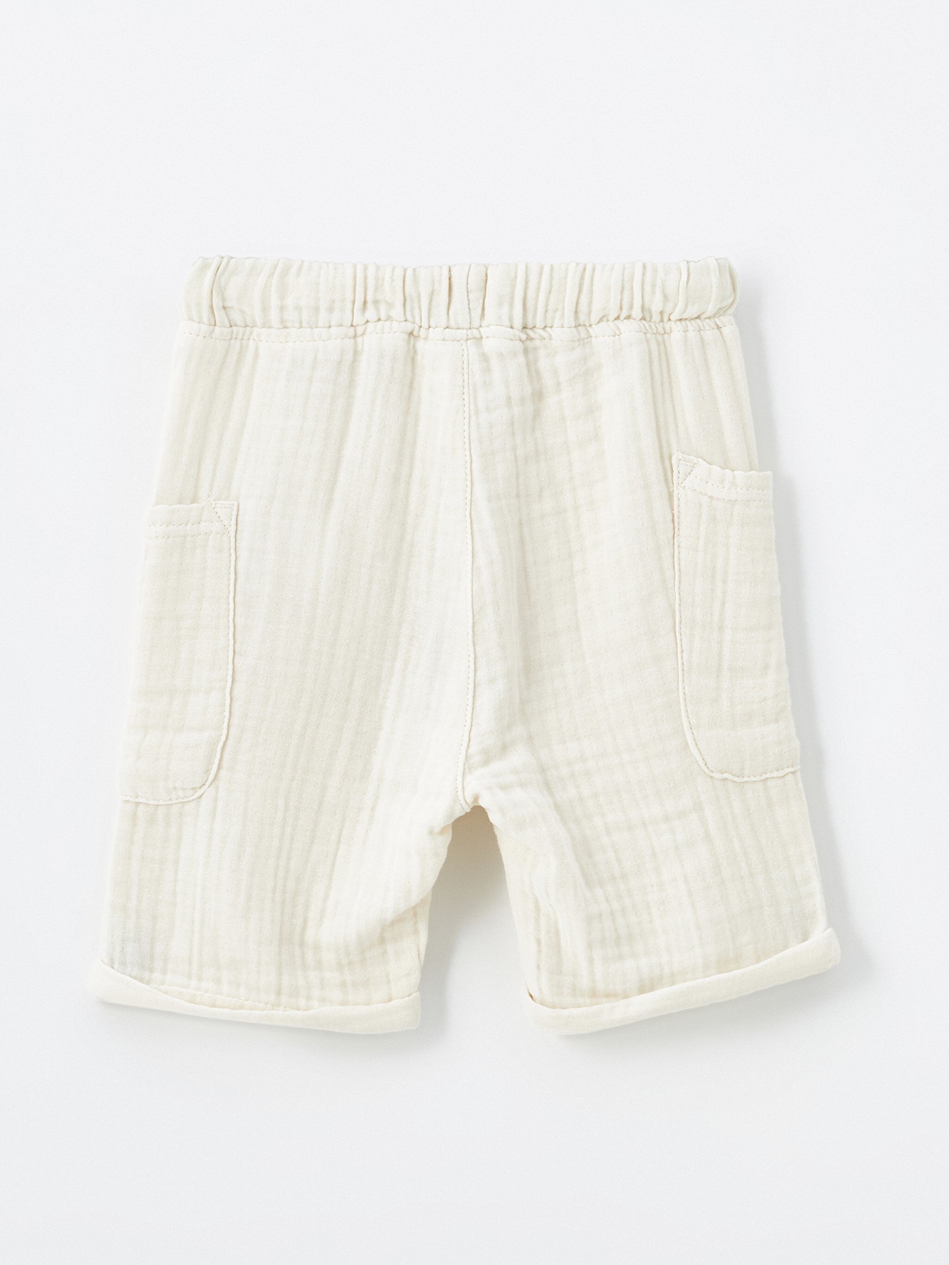 Basic Baby Boy Shorts with Elastic Waist