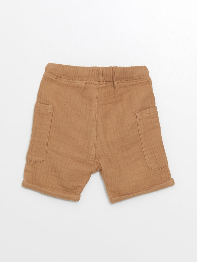 Basic Baby Boy Shorts with Elastic Waist Main Image