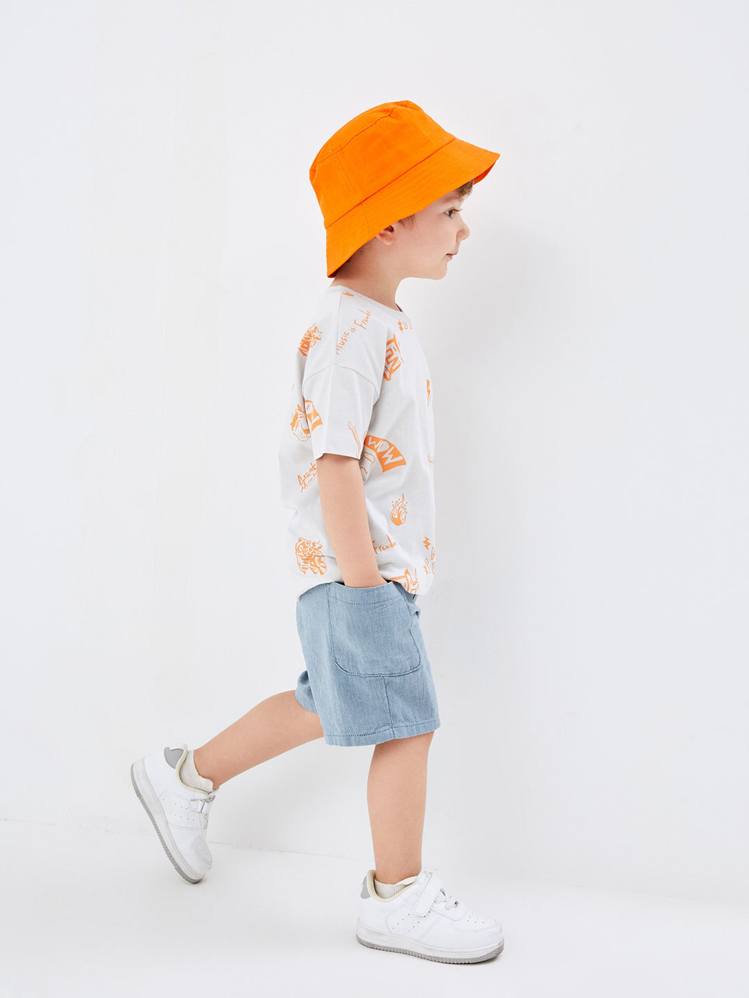 Printed Baby Boy Shorts with Elastic Waist
