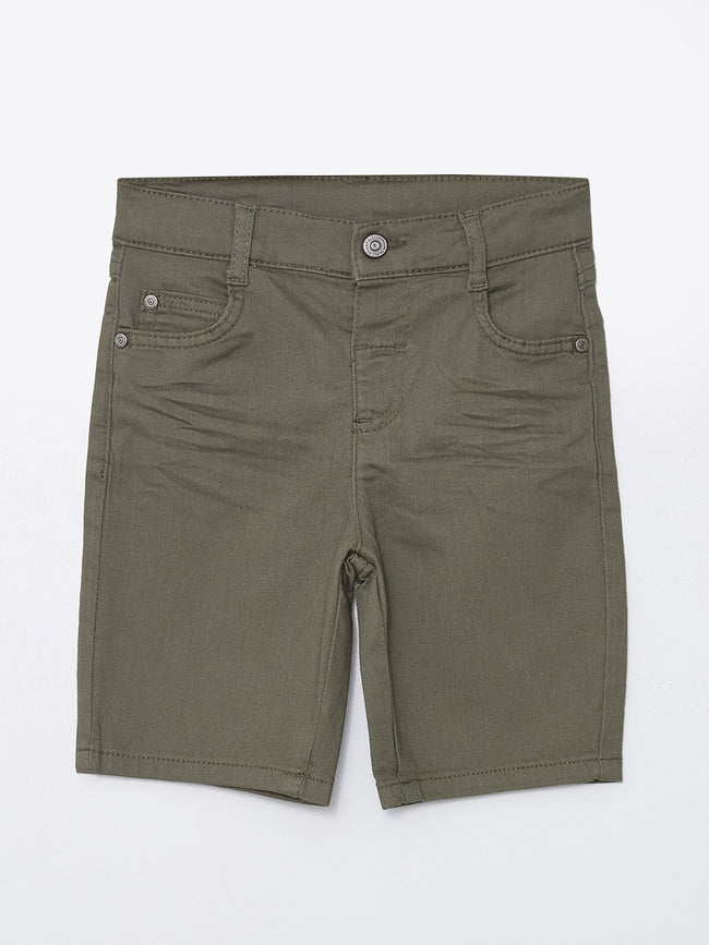 Basic Baby Boy Gabardine Shorts Hover Image