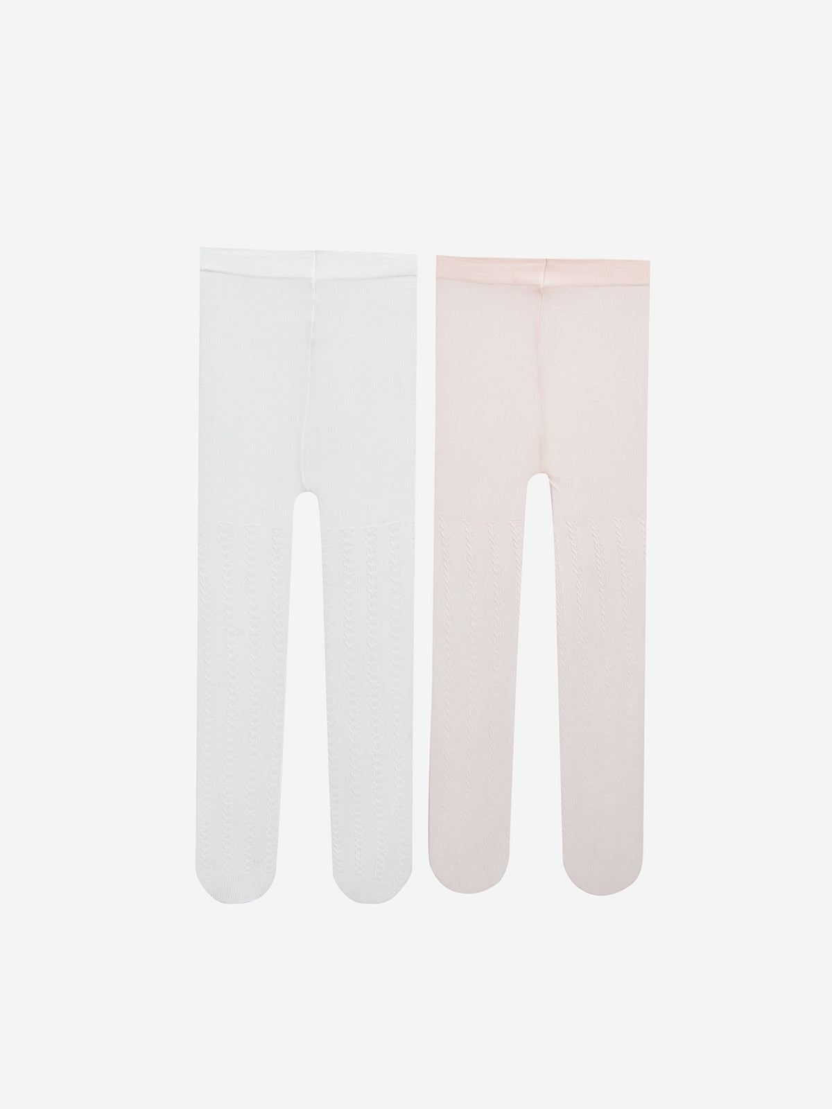 Self Patterned Baby Girl Pantyhose 2 Pack