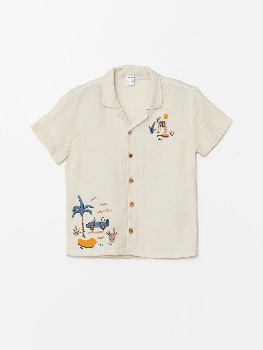 Resort Collar Short Sleeve Baby Boy Shirt and Shorts Set of 2