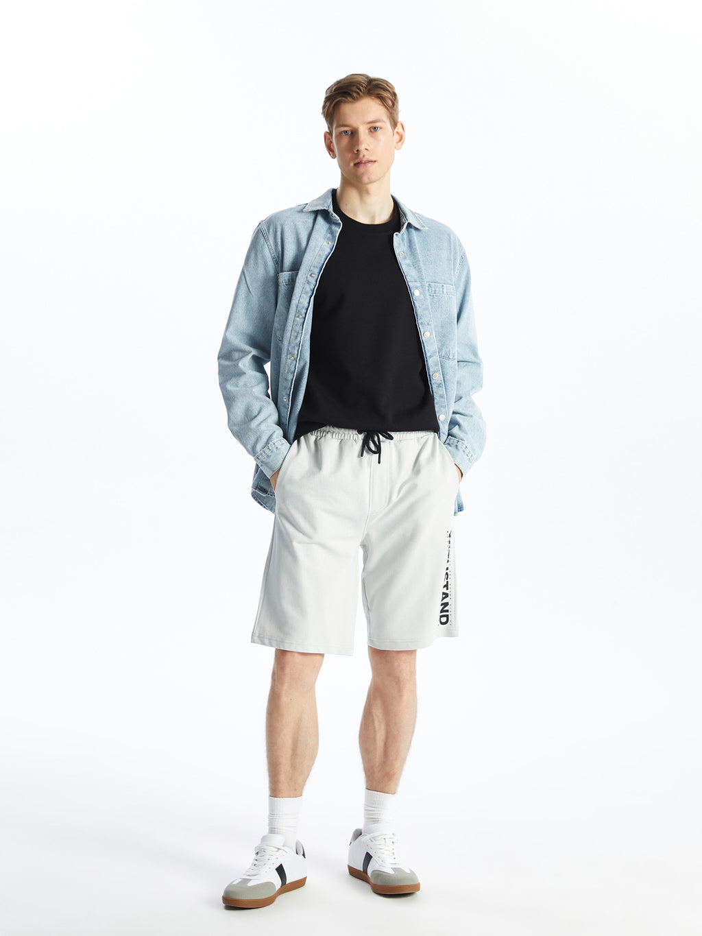 Slim Fit Men Bermuda Shorts