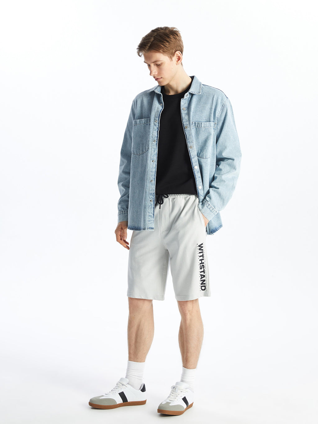 Slim Fit Men Bermuda Shorts