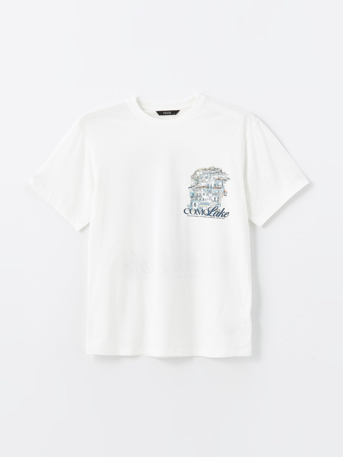 Crew Neck Short Sleeve Printed Combed Cotton Men T-Shirt