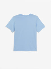 Crew Neck Short Sleeve Printed Combed Cotton Men's T-Shirt