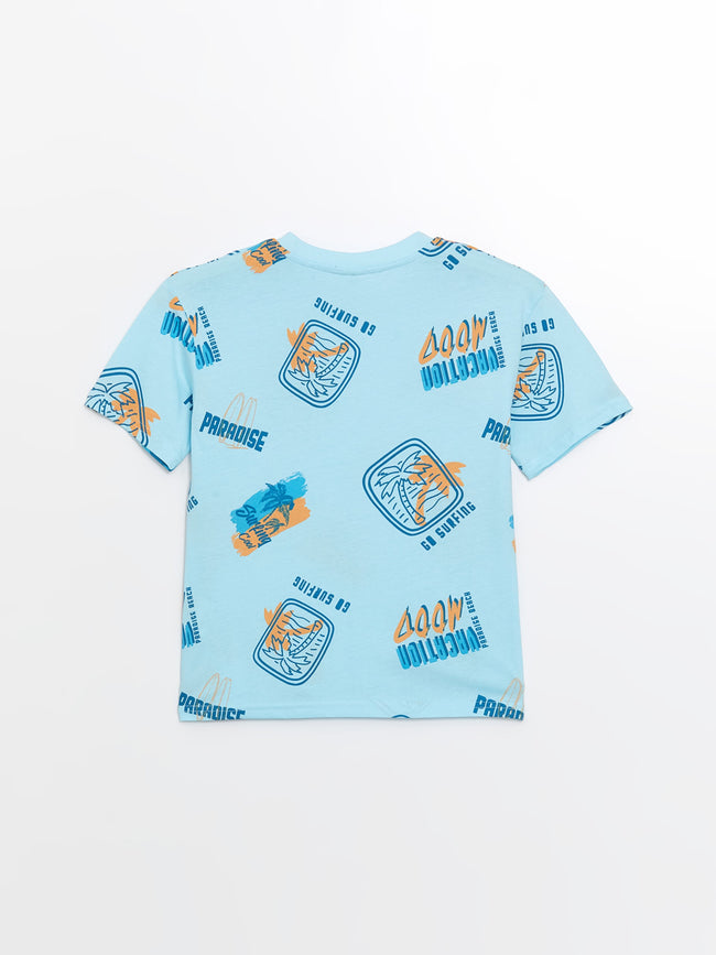 Comfortable Fit Crew Neck Short Sleeve Boy's T-Shirt Main Image