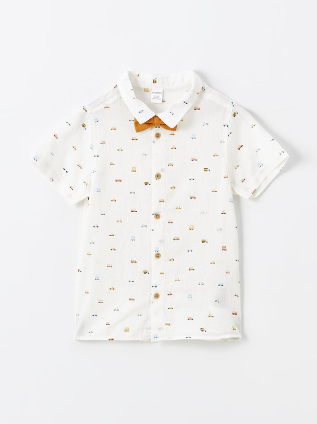 Short Sleeve Printed Baby Boy Shirt and Shorts Set of 2 Main Image