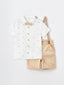 Short Sleeve Printed Baby Boy Shirt and Shorts Set of 2