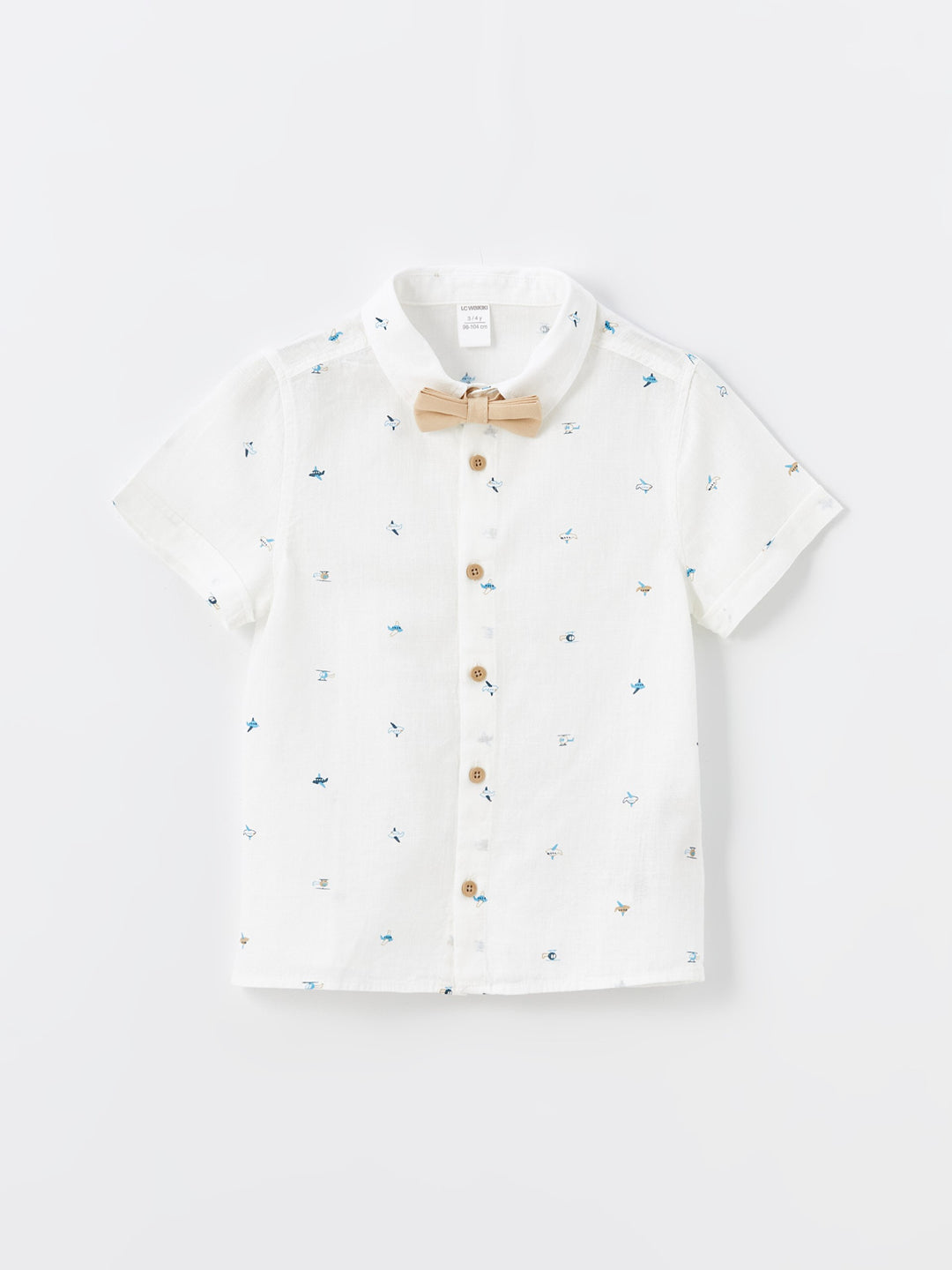 Short Sleeve Printed Baby Boy Shirt and Shorts Set of 2