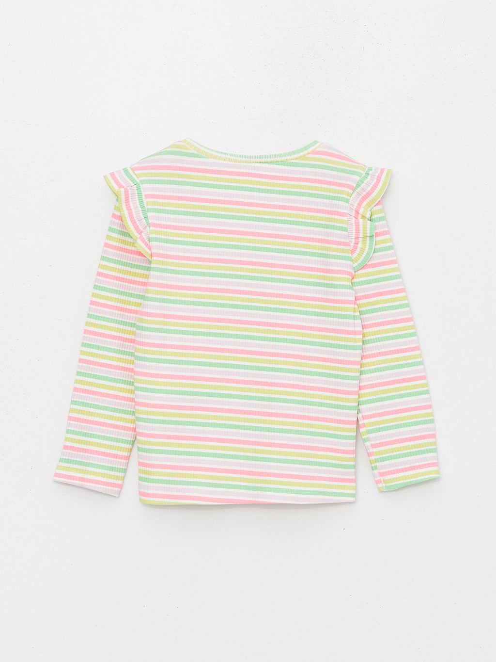 Crew Neck Long Sleeve Printed Baby Girls T-Shirt