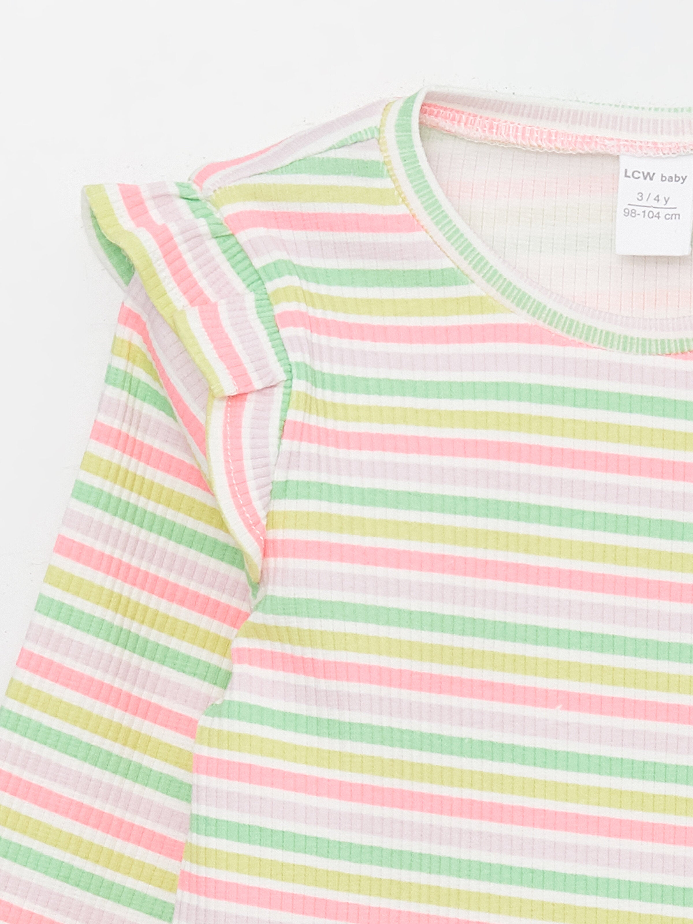 Crew Neck Long Sleeve Printed Baby Girls T-Shirt