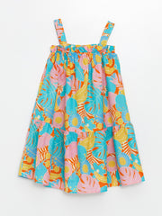 Square Neck Girls Dress