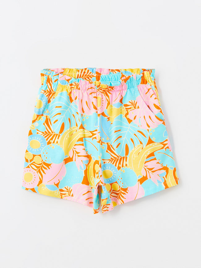 Girls Shorts with Elastic Waist Hover Image