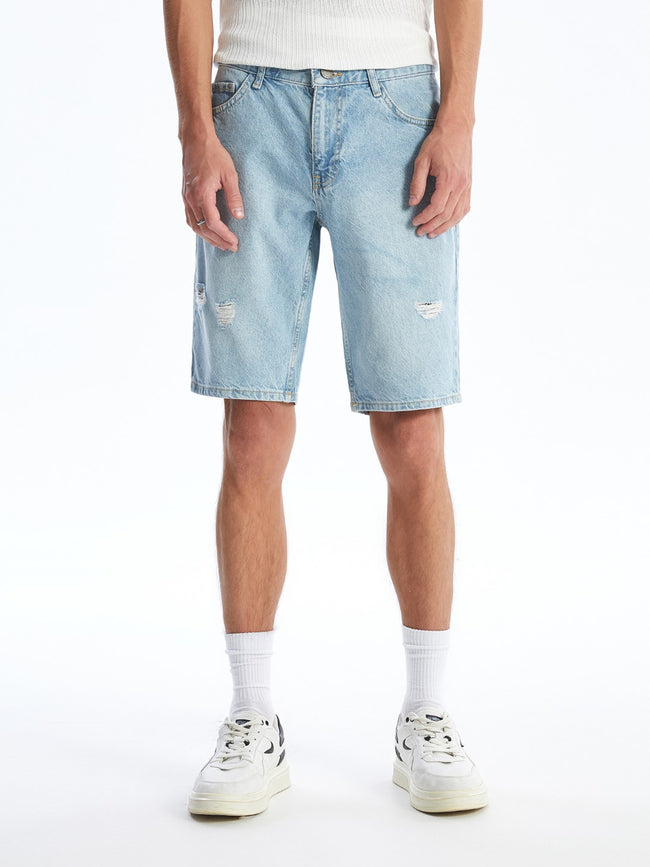 Standard Fit Men's Jean Shorts Main Image