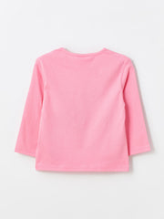 Crew Neck Long Sleeve Baby Girls T-Shirt, Pack Of 2