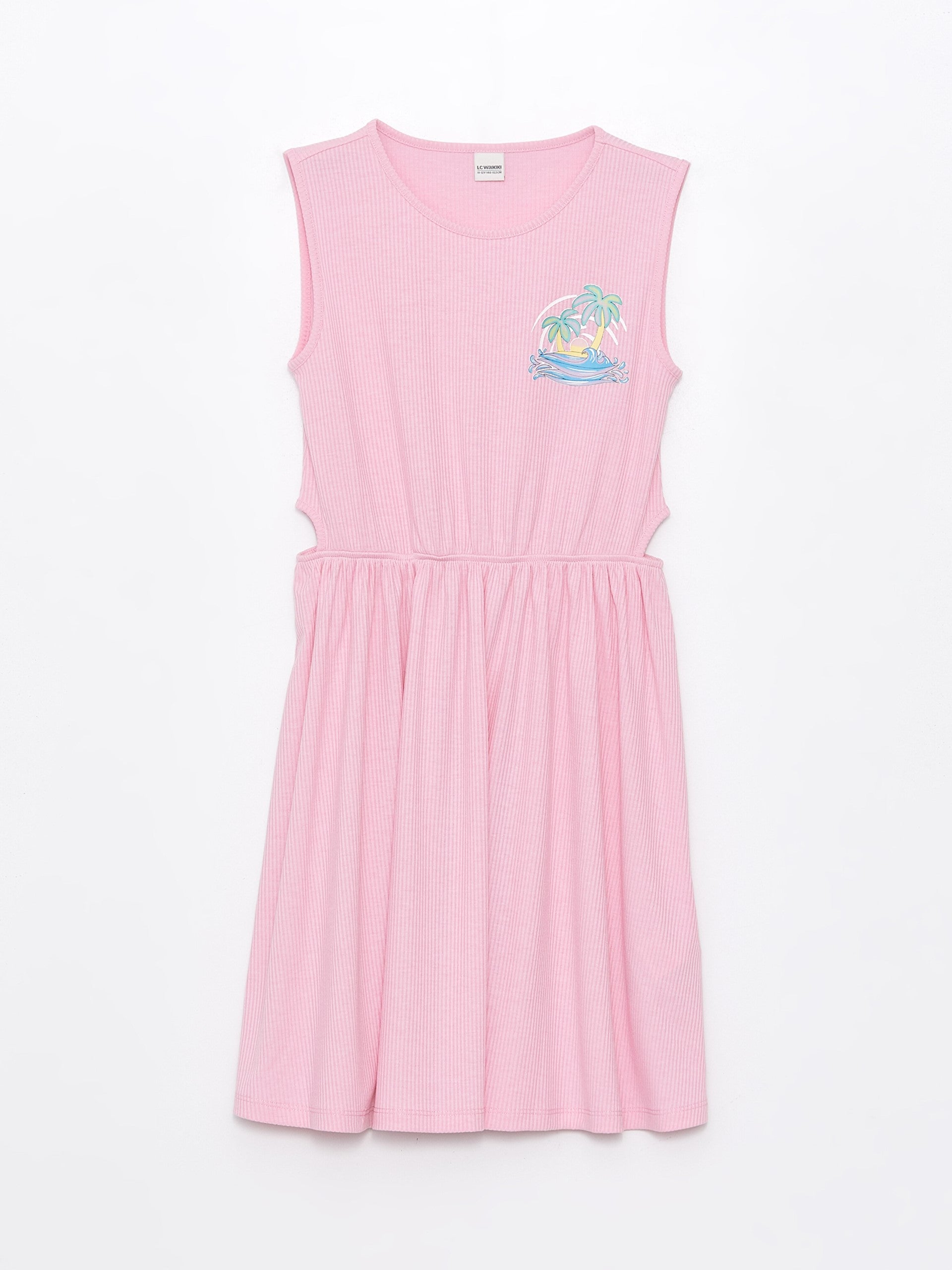 Crew Neck Girls Dress