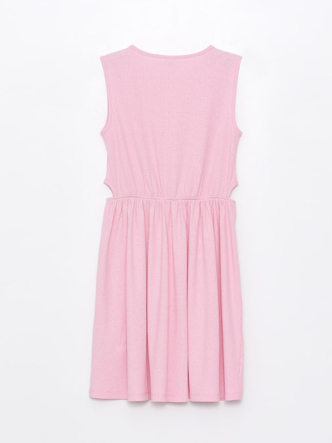 Crew Neck Girls Dress Main Image