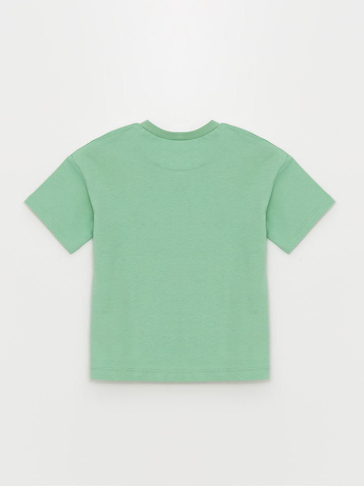 Crew Neck Short Sleeve Printed Baby Boy T-Shirt
