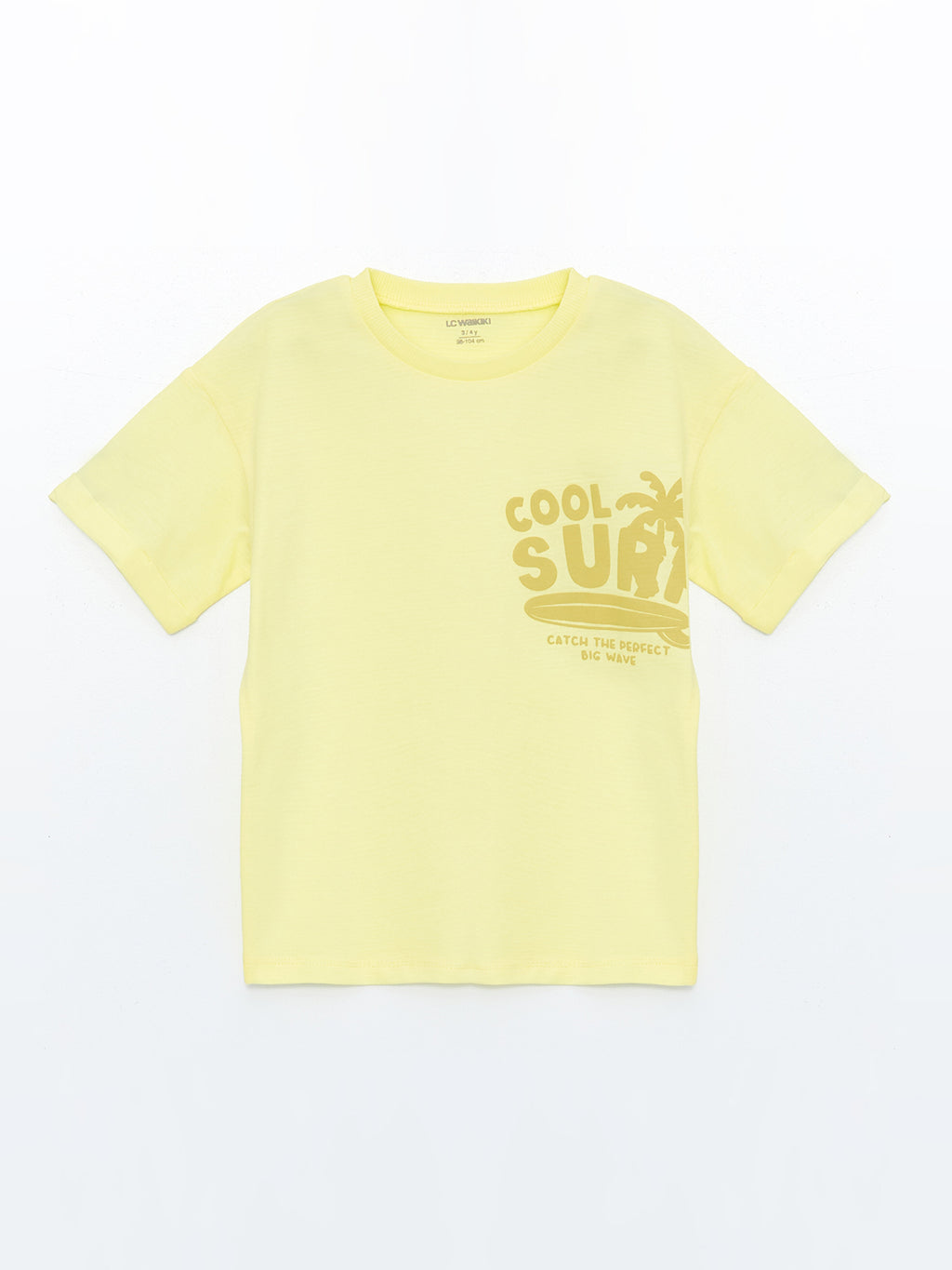 Crew Neck Short Sleeve Printed Baby Boy T-Shirt