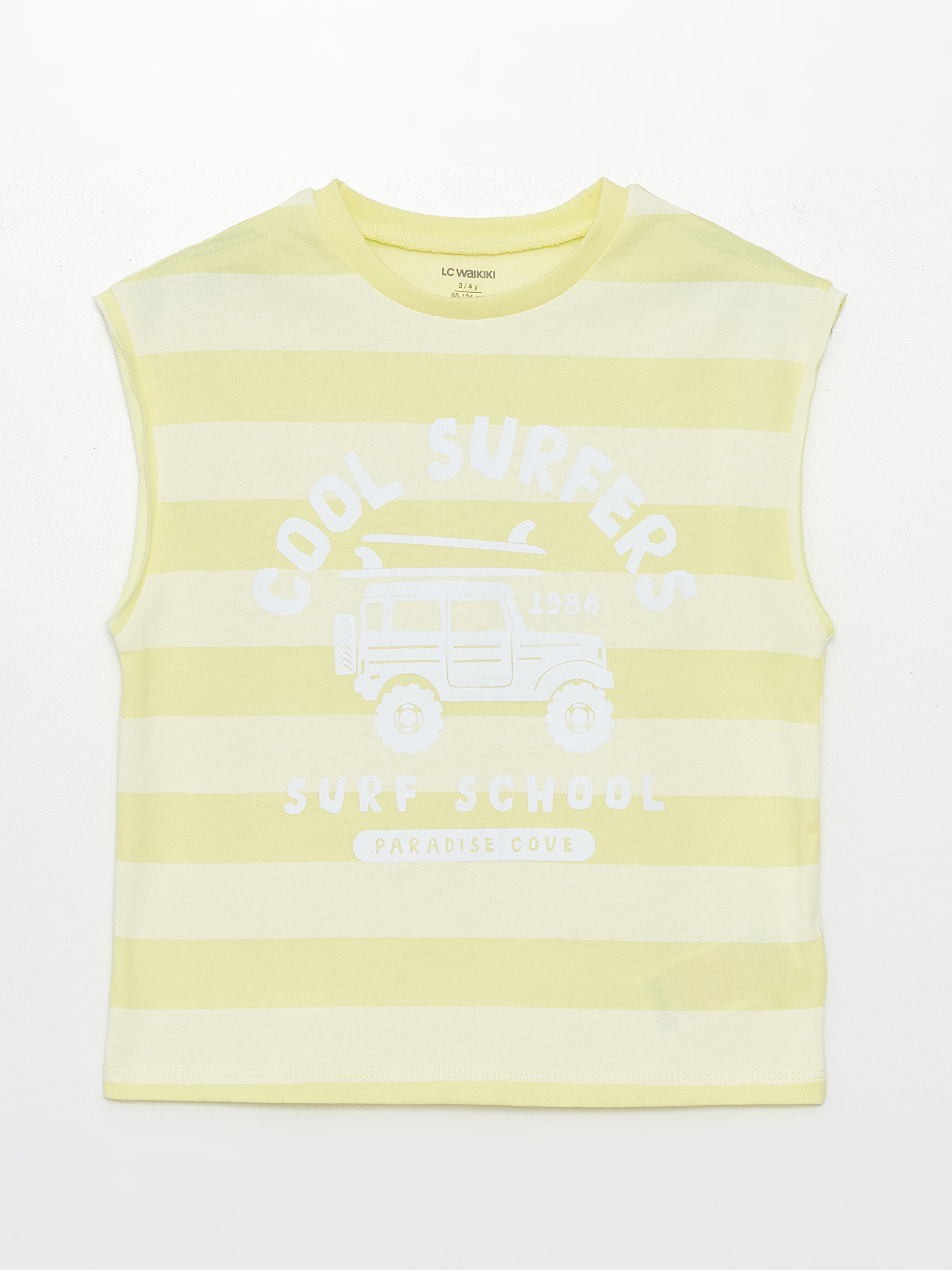 Crew Neck Printed Baby Boy Undershirt