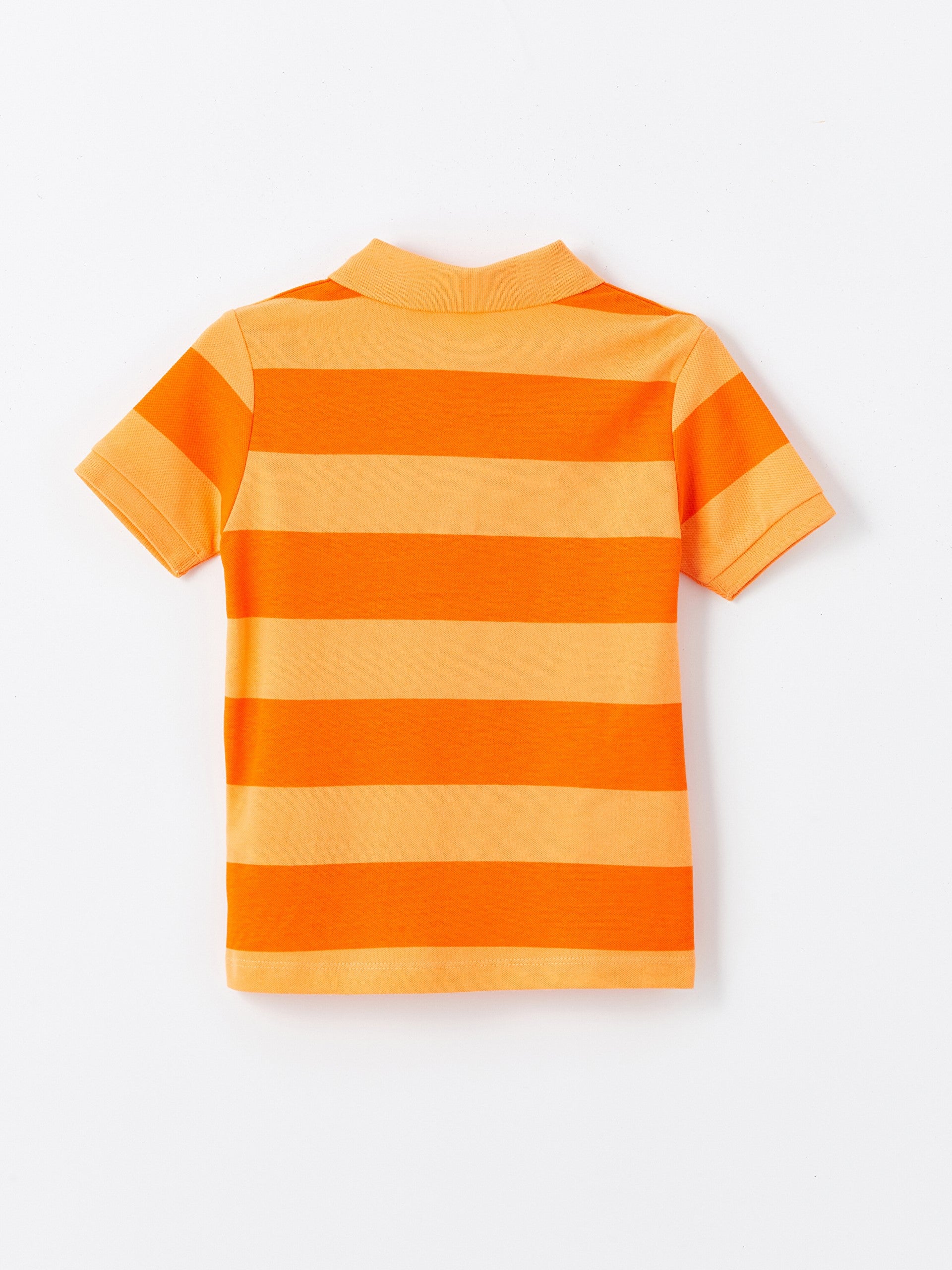 Polo Neck Short Sleeve Striped Baby Boy T-Shirt