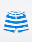 Striped Baby Boy Shorts with Elastic Waist