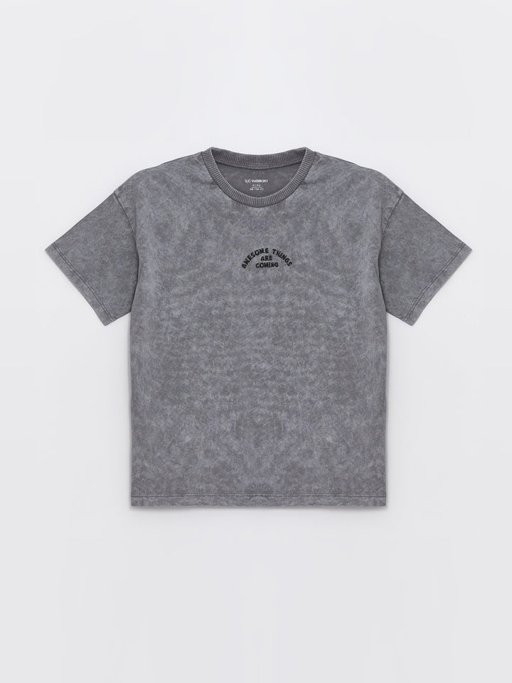 Crew Neck Basic Baby Boy T-Shirt