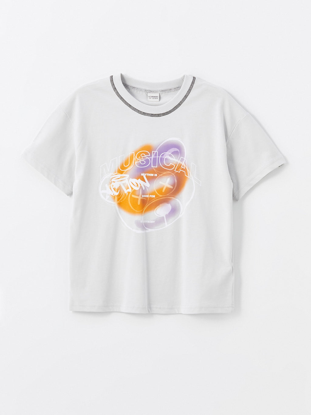 Comfortable Fit Crew Neck Short Sleeve Boy's T-Shirt