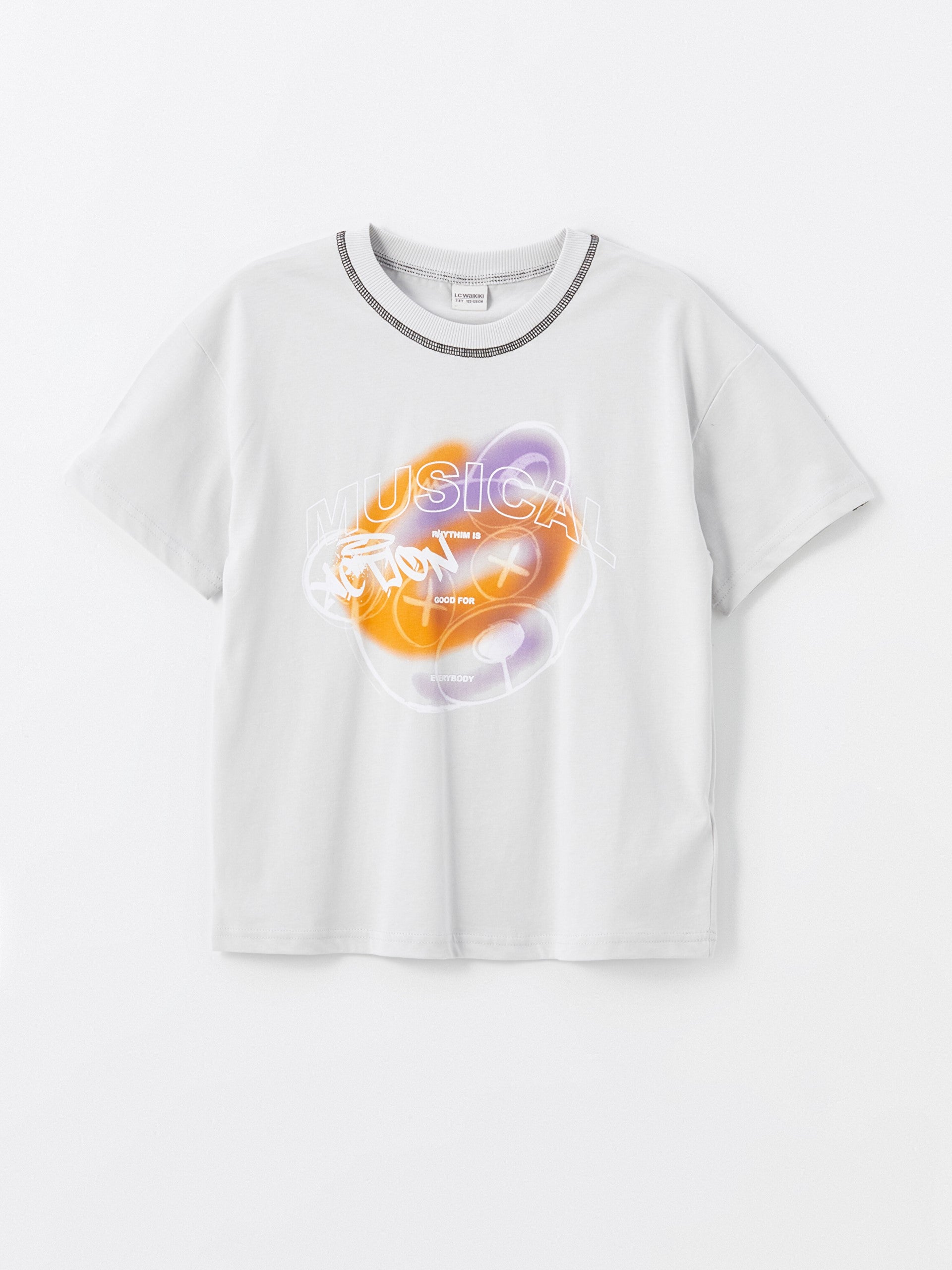 Comfortable Fit Crew Neck Short Sleeve Boy's T-Shirt