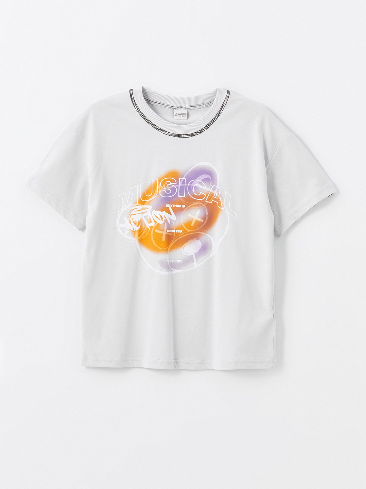 Comfortable Fit Crew Neck Short Sleeve Boy's T-Shirt