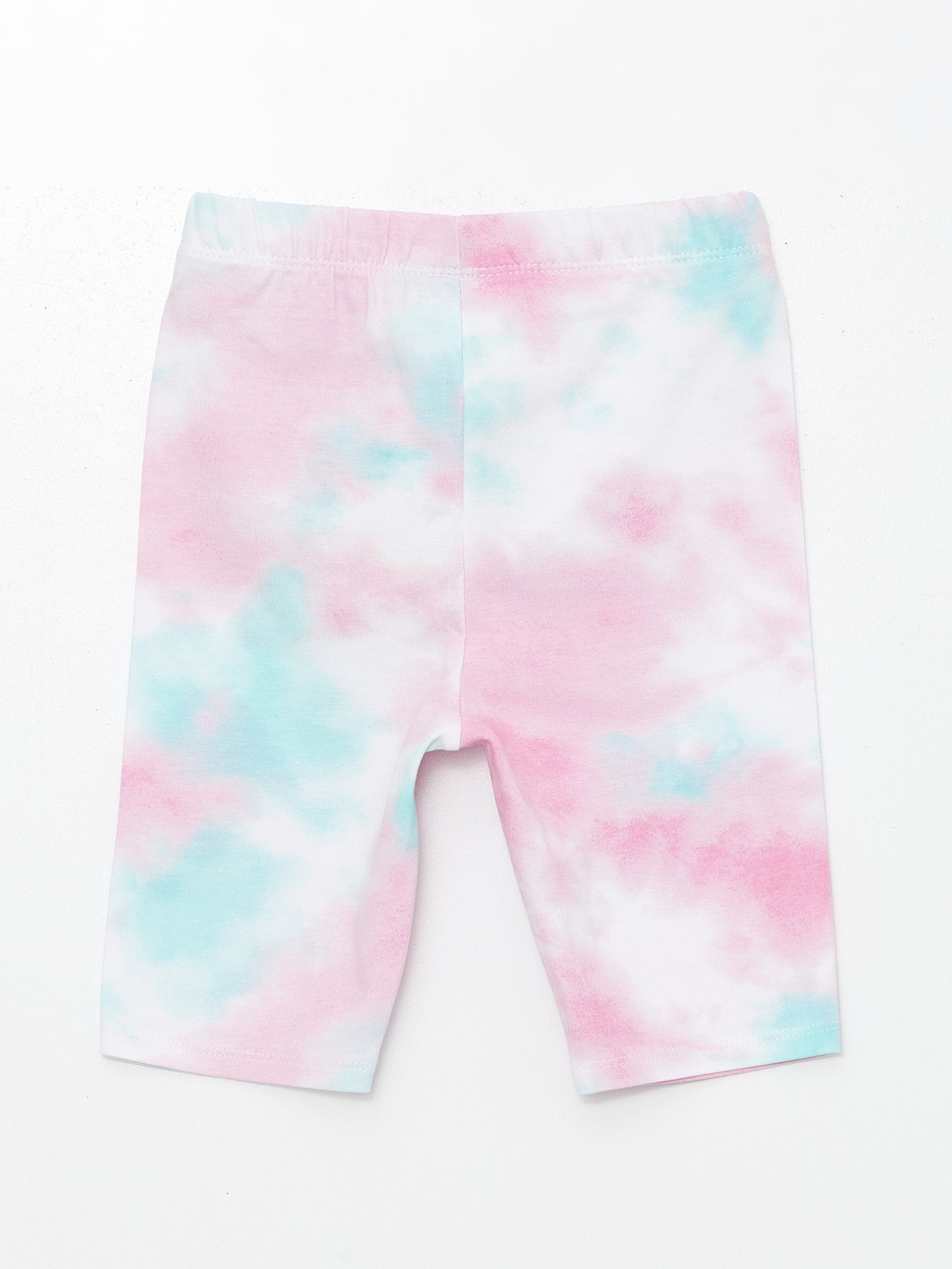 Patterned Baby Girl Shorts with Elastic Waist, 2-pack