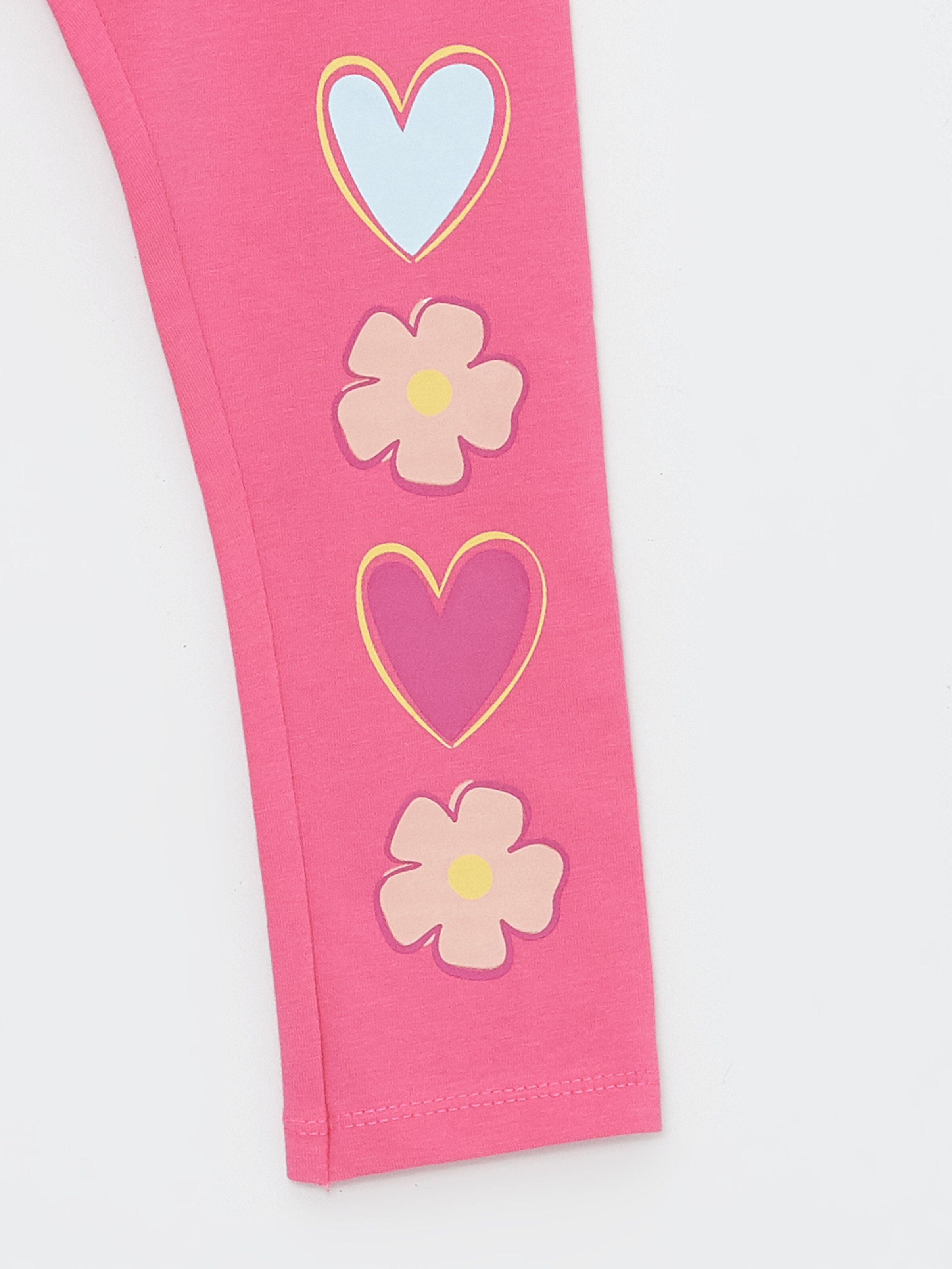 Elastic Waist Printed Baby Girls Tights