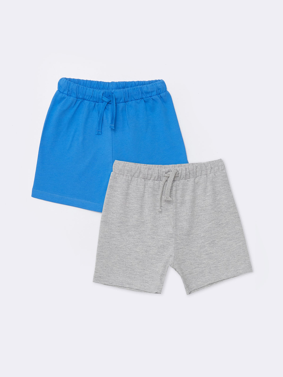 Basic Baby Boy Shorts with Elastic Waist, 2-pack