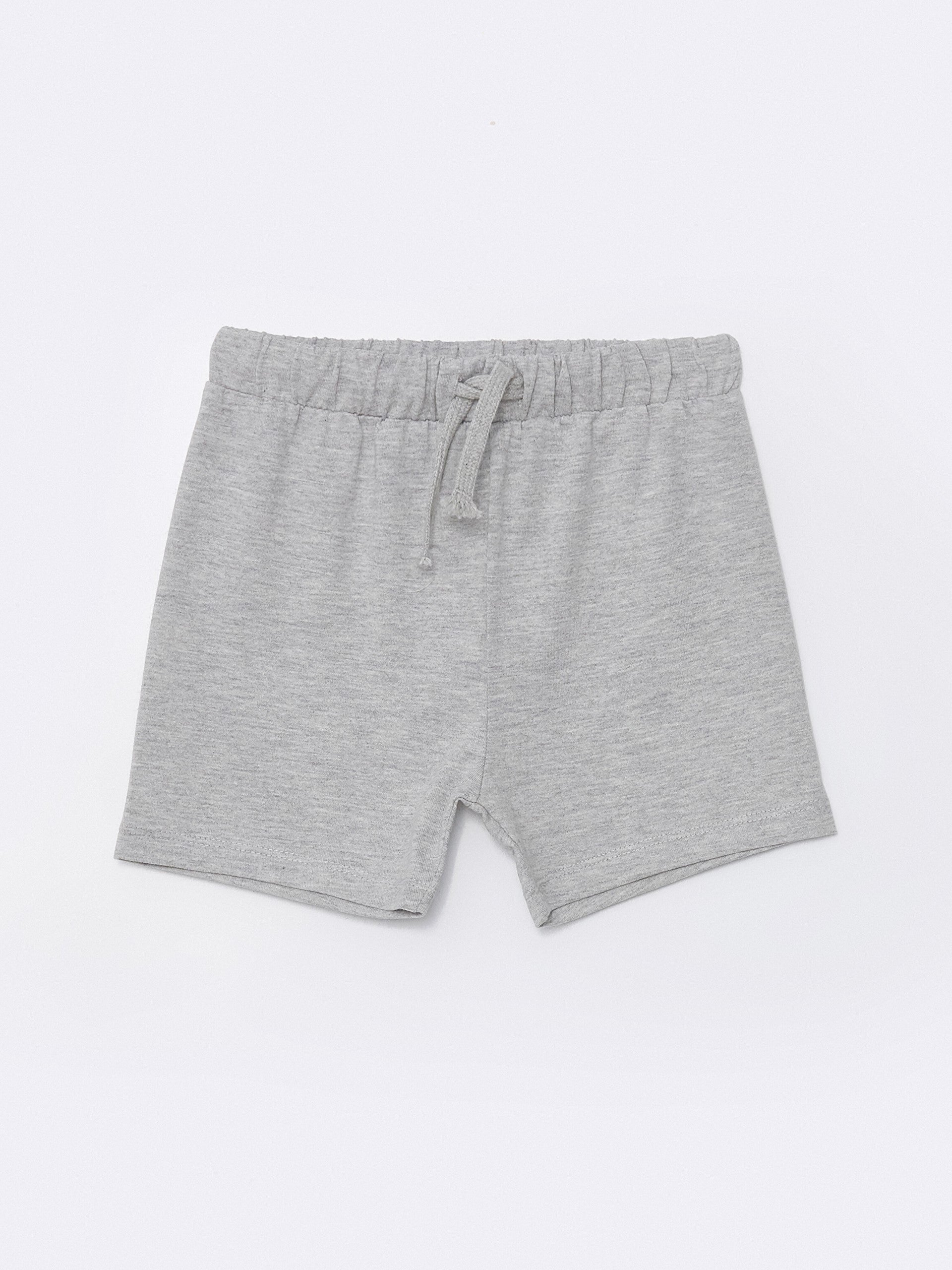Basic Baby Boy Shorts with Elastic Waist, 2-pack