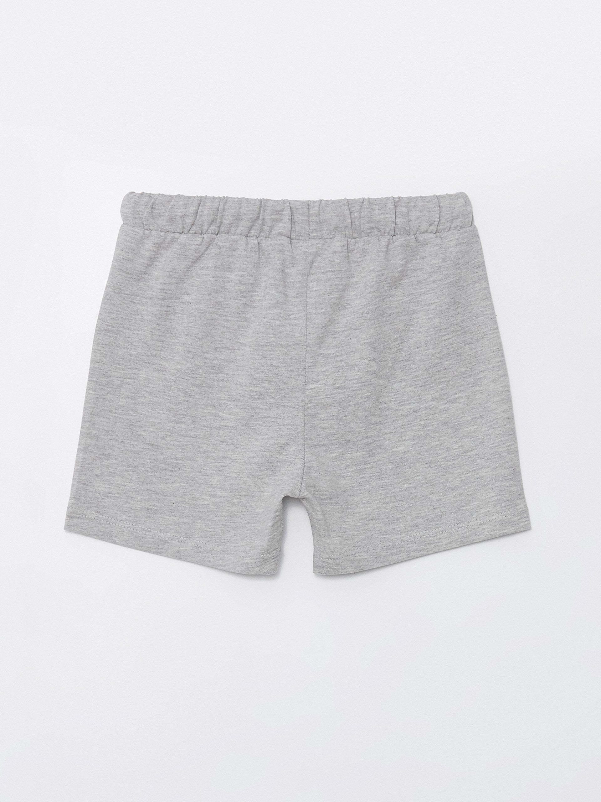 Basic Baby Boy Shorts with Elastic Waist, 2-pack