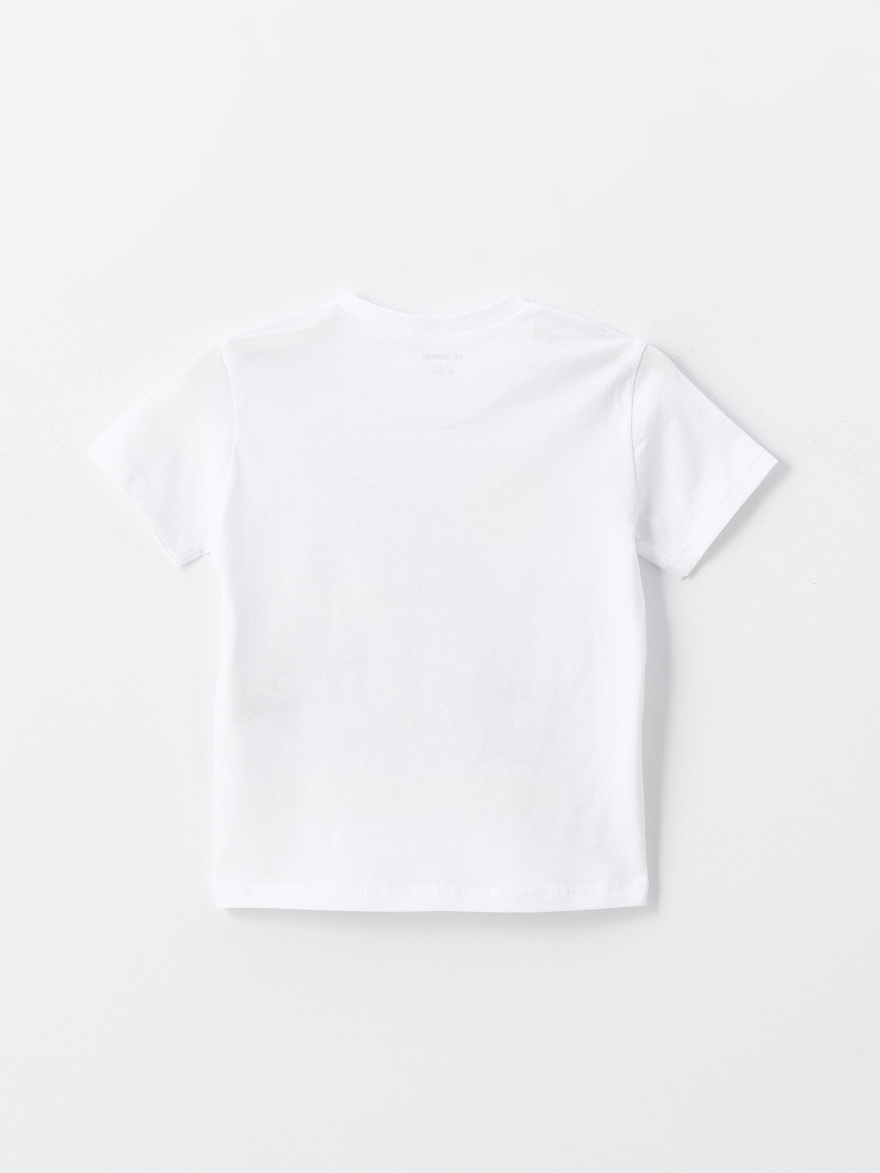 Crew Neck Short Sleeve Printed Baby Boy T-Shirt, Pack of 2