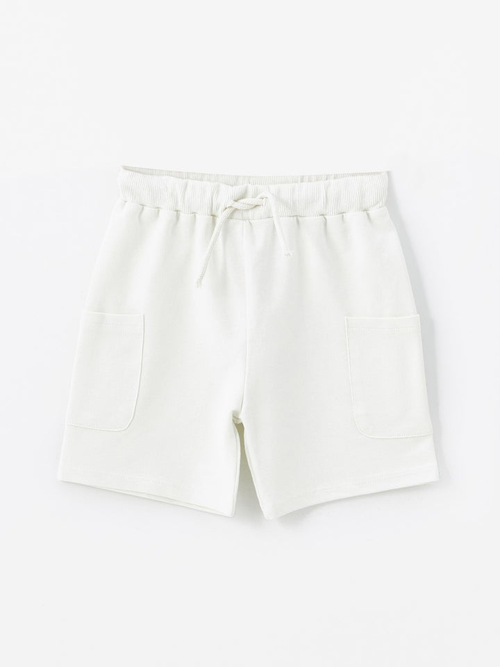 Elastic Waist Basic Baby Boy Shorts 2-Pack