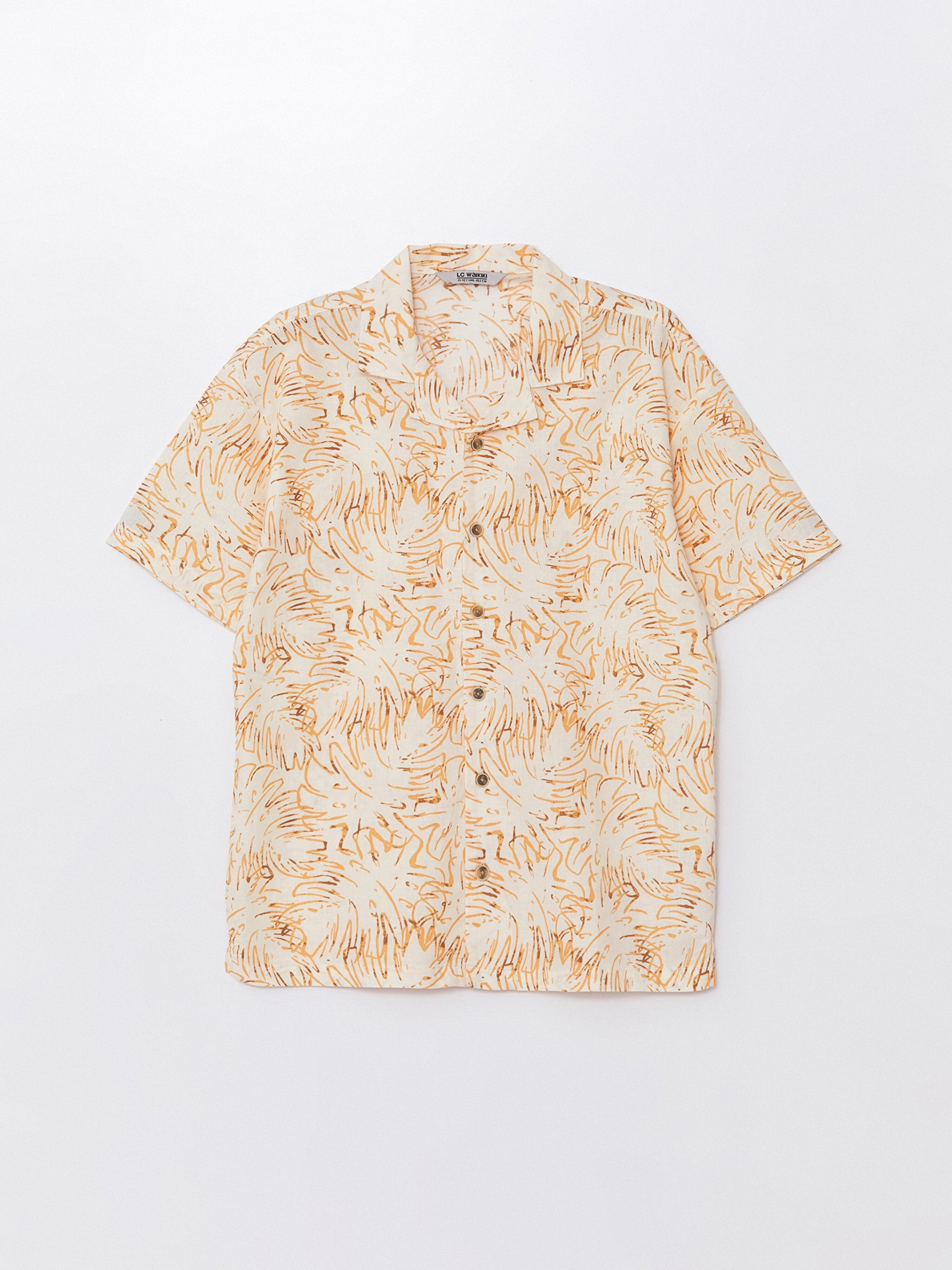 Comfortable Fit Linen Blend Boys Shirt