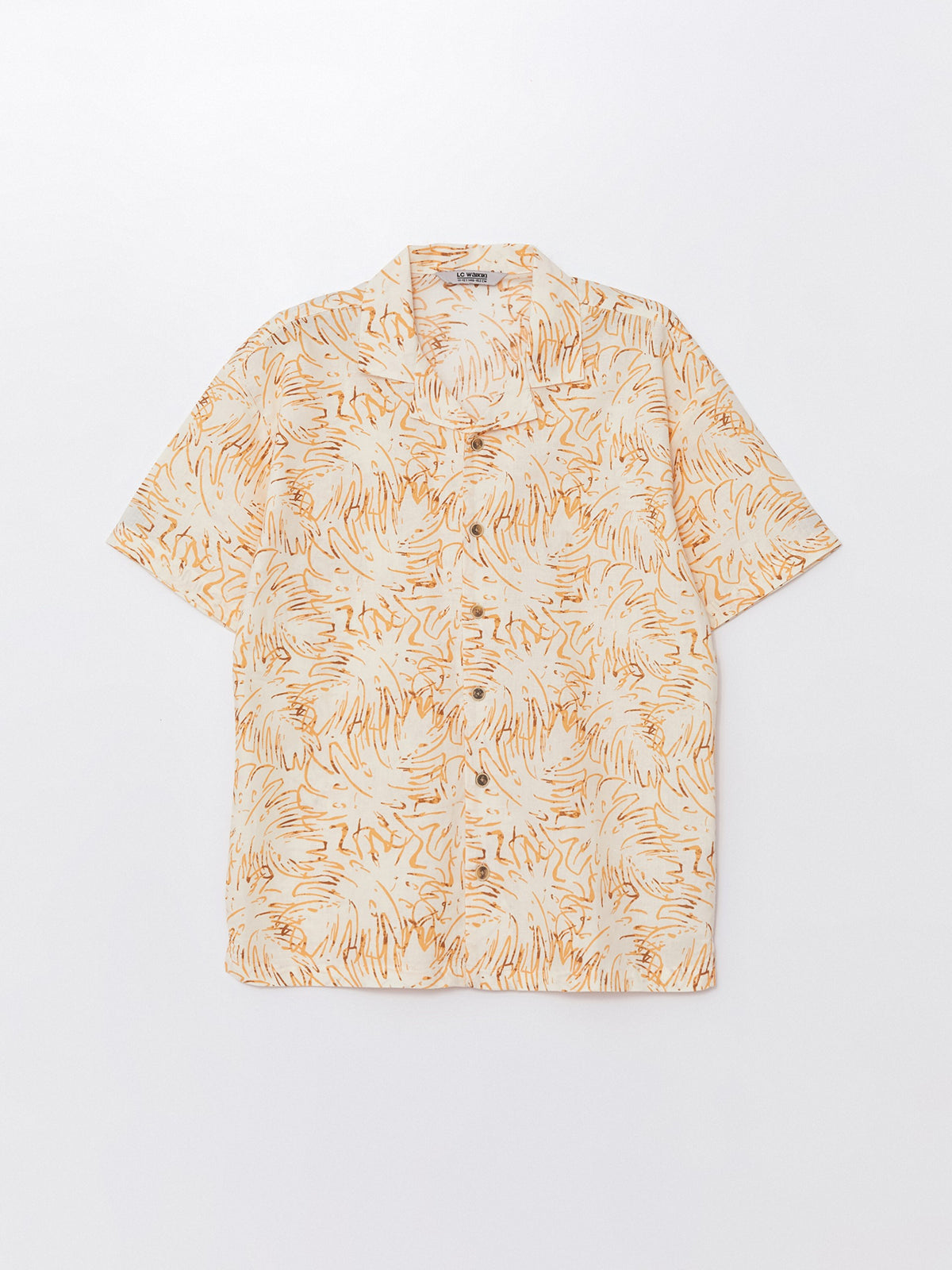 Comfortable Fit Linen Blend Boys Shirt