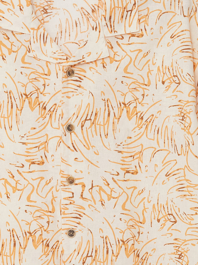 Comfortable Fit Linen Blend Boys Shirt Main Image