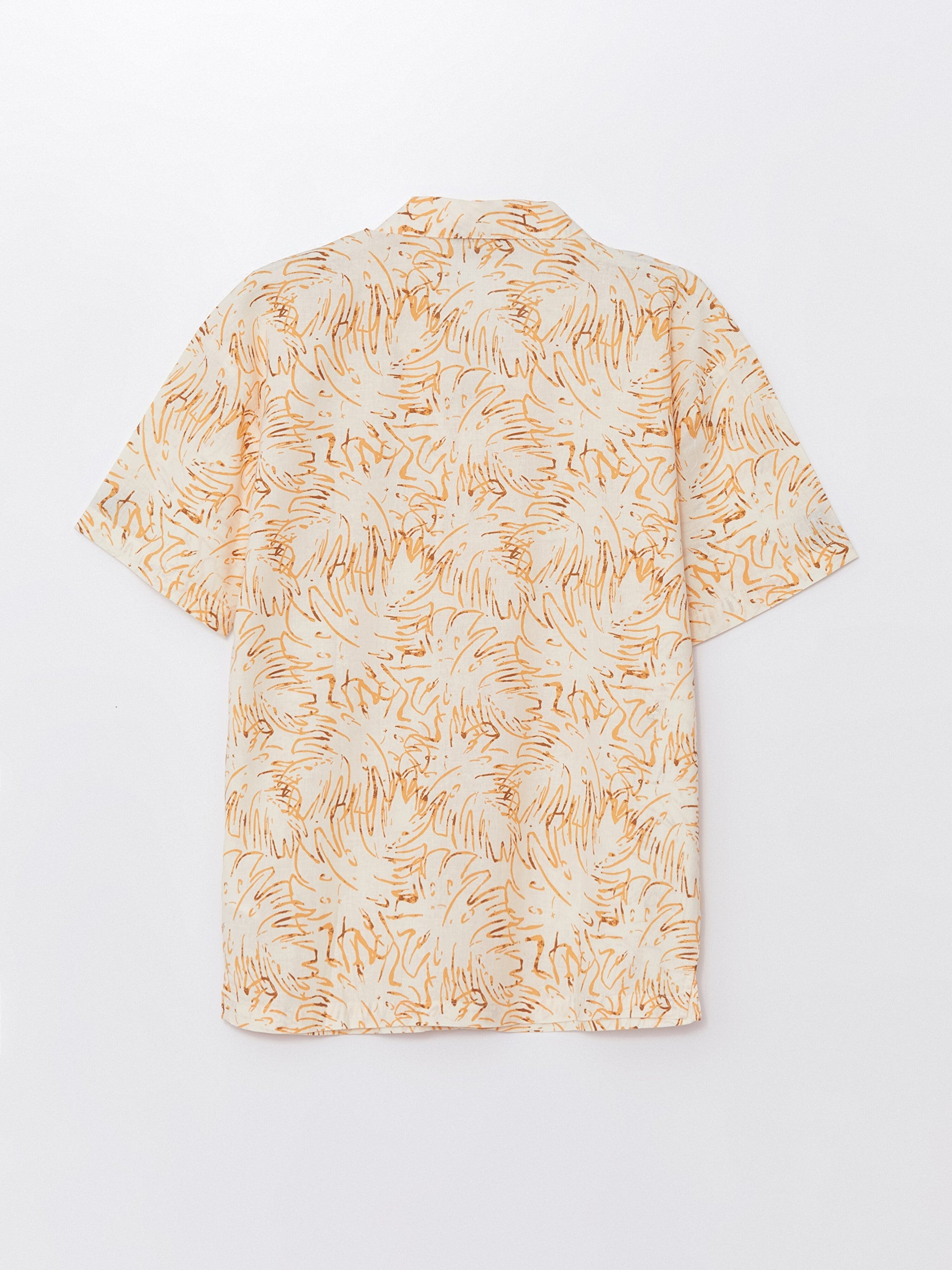 Comfortable Fit Linen Blend Boys Shirt