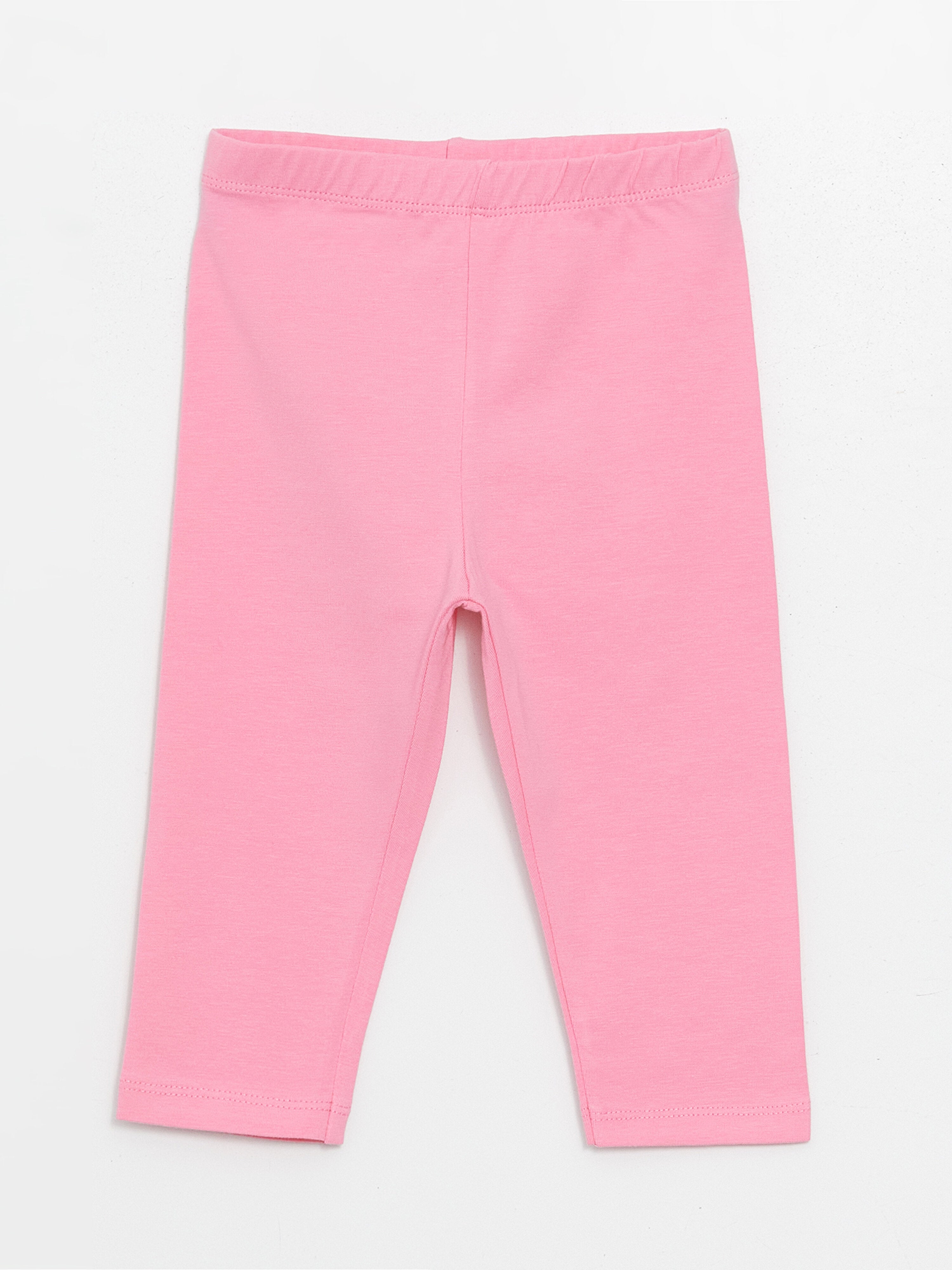 Printed Baby Girl Tights with Elastic Waist, 2 Pack