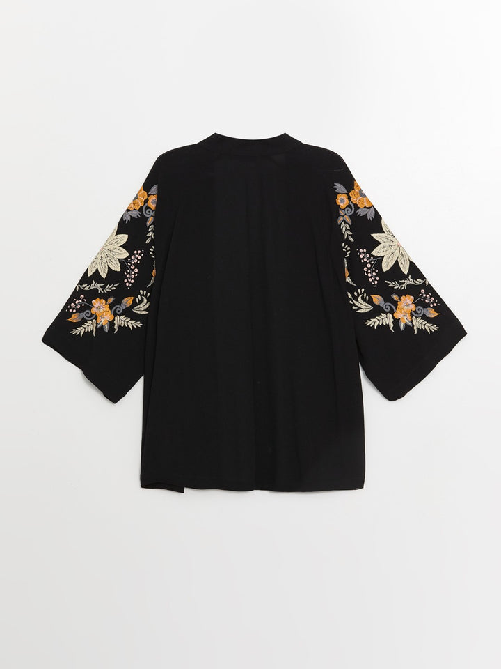 Shawl Collar Floral Oversize Women's Kimono