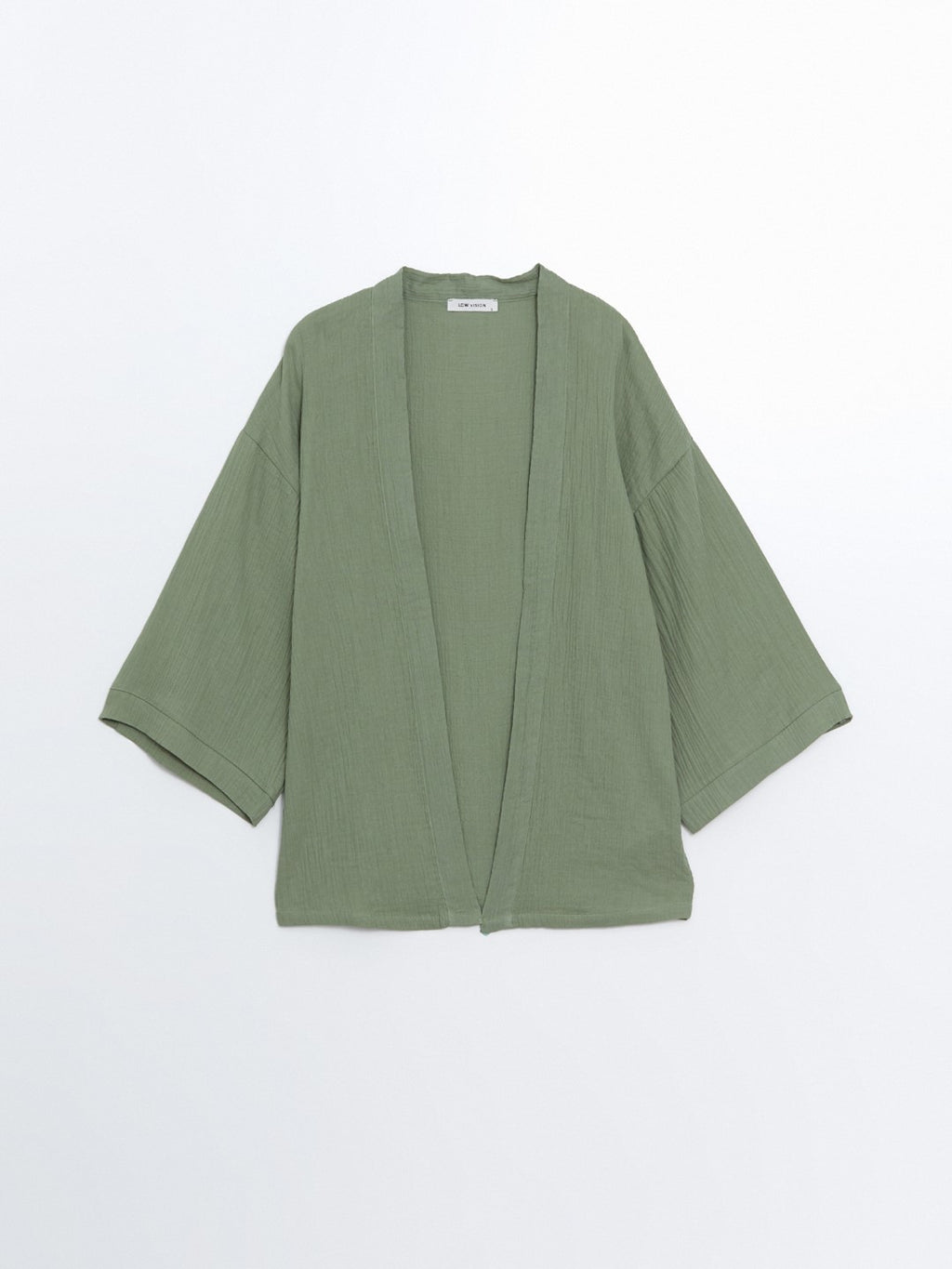 Shawl Collar Plain Long Sleeve Women's Kimono