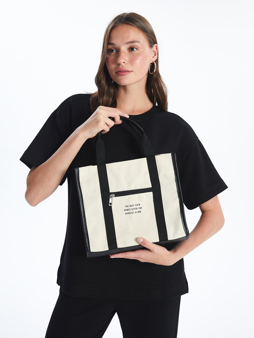 Text Printed Women Shoulder Bag