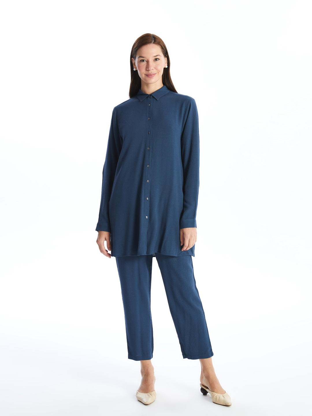 LCW Grace

Indigo Plain Long Sleeve Women's Shirt Tunic