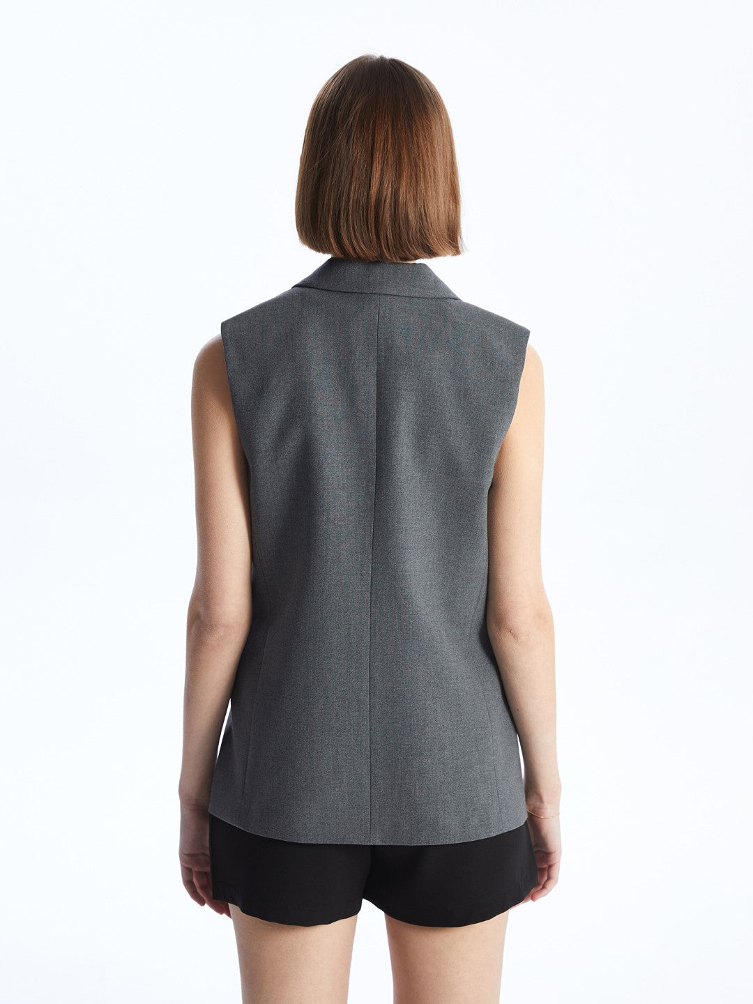 Women's V Neck Plain Classic Vest