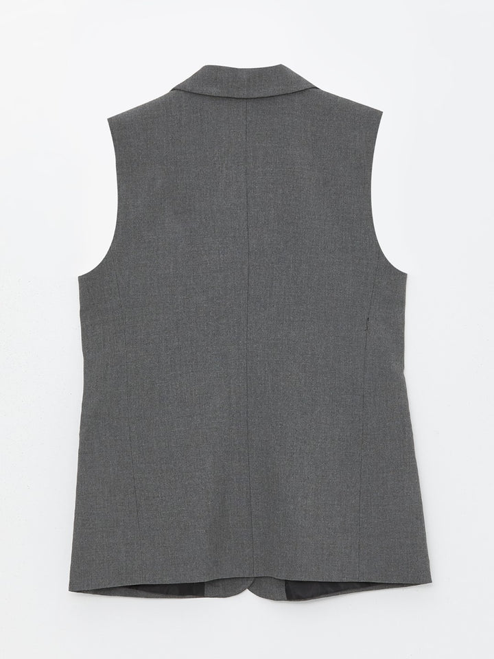 Women's V Neck Plain Classic Vest