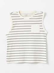 Crew Neck Printed Baby Boy Undershirt, Pack of 2